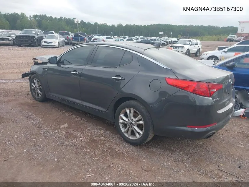 2011 Kia Optima Ex/Sx VIN: KNAGN4A73B5167300 Lot: 40434067