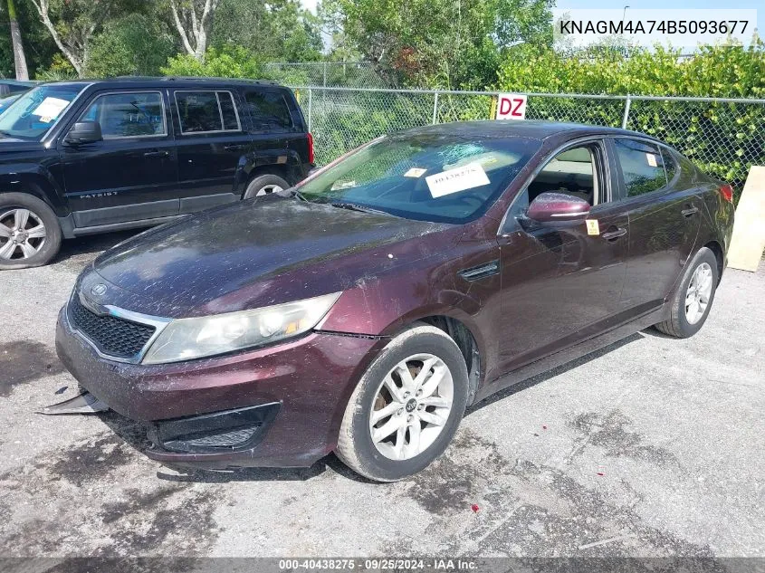 2011 Kia Optima Lx VIN: KNAGM4A74B5093677 Lot: 40438275