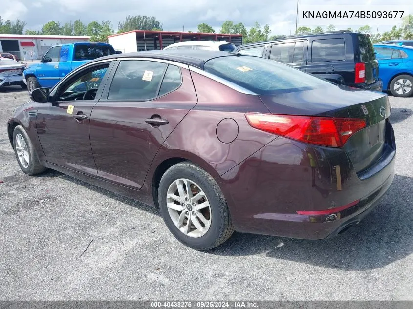 2011 Kia Optima Lx VIN: KNAGM4A74B5093677 Lot: 40438275