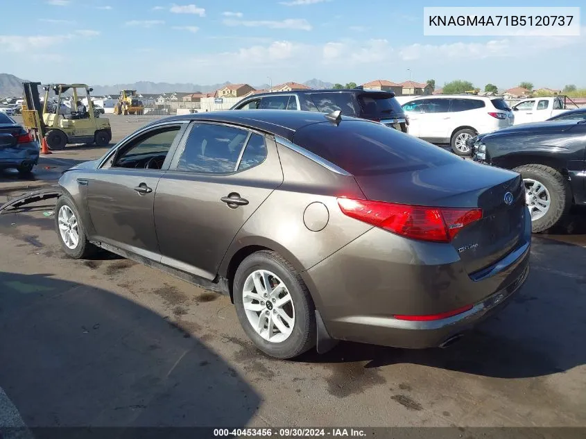 2011 Kia Optima Lx VIN: KNAGM4A71B5120737 Lot: 40453456