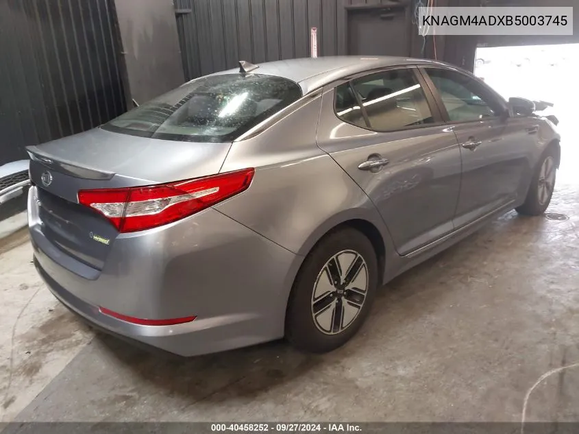 KNAGM4ADXB5003745 2011 Kia Optima Hybrid Ex