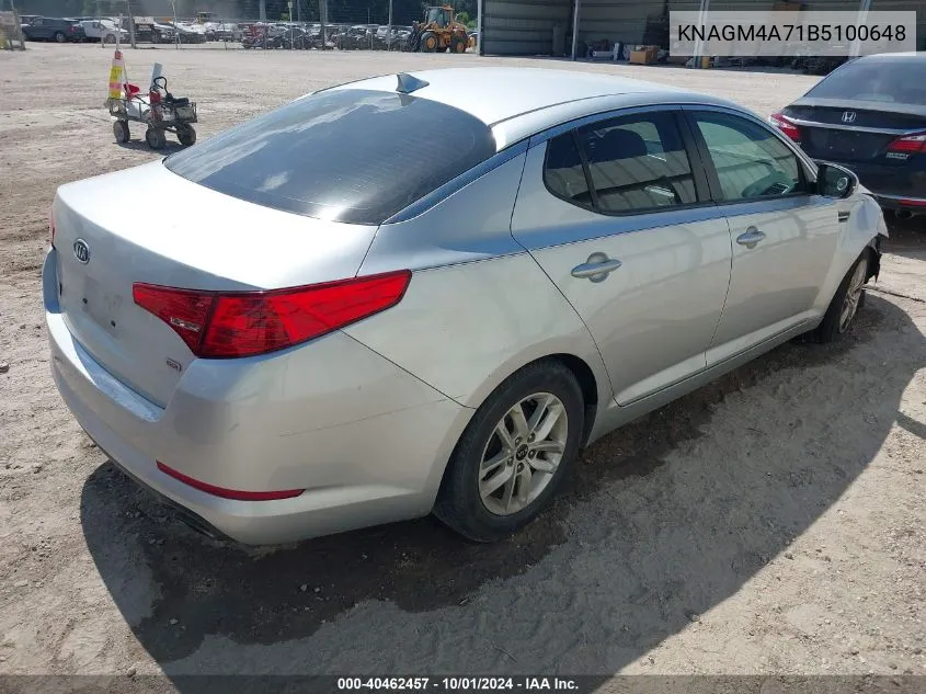 KNAGM4A71B5100648 2011 Kia Optima Lx