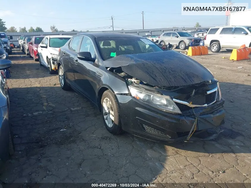 KNAGM4A7XB5167877 2011 Kia Optima Lx