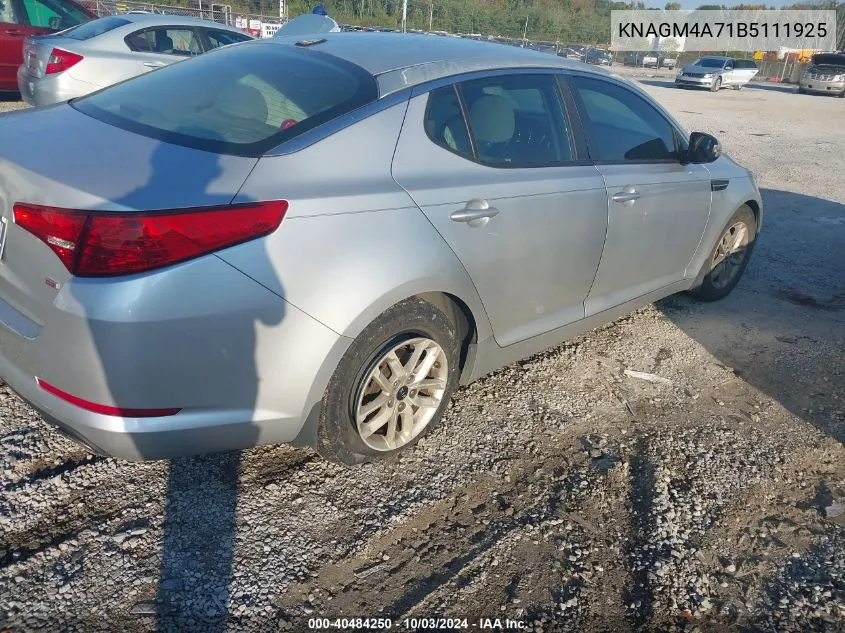 KNAGM4A71B5111925 2011 Kia Optima Lx