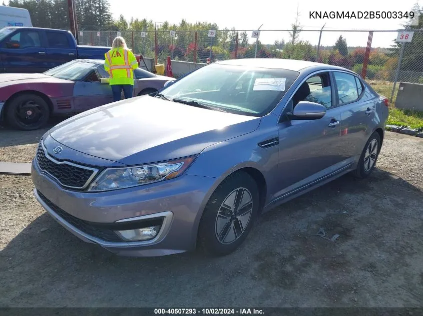 KNAGM4AD2B5003349 2011 Kia Optima Hybrid Ex