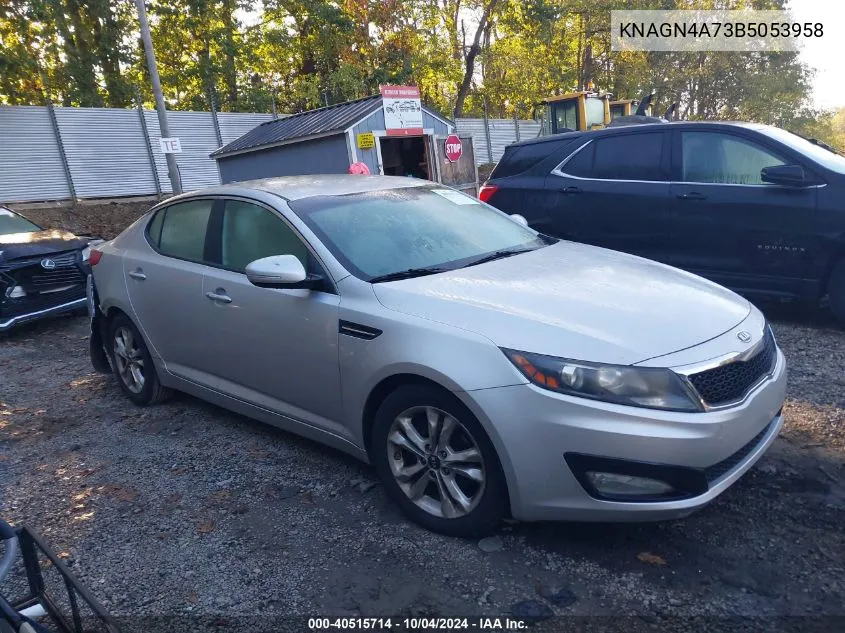 2011 Kia Optima Ex VIN: KNAGN4A73B5053958 Lot: 40515714