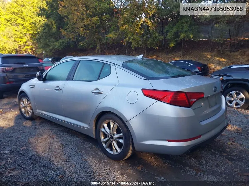 2011 Kia Optima Ex VIN: KNAGN4A73B5053958 Lot: 40515714