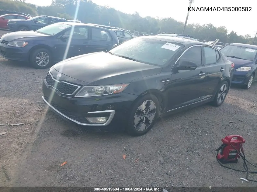 2011 Kia Optima Hybrid Ex VIN: KNAGM4AD4B5000582 Lot: 40519694