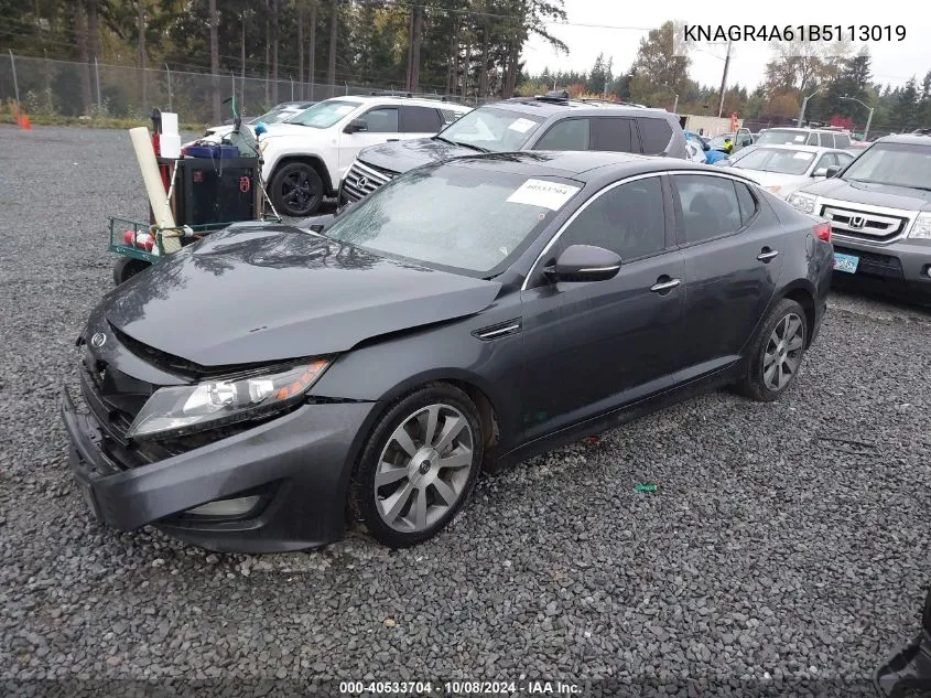 2011 Kia Optima Sx VIN: KNAGR4A61B5113019 Lot: 40533704