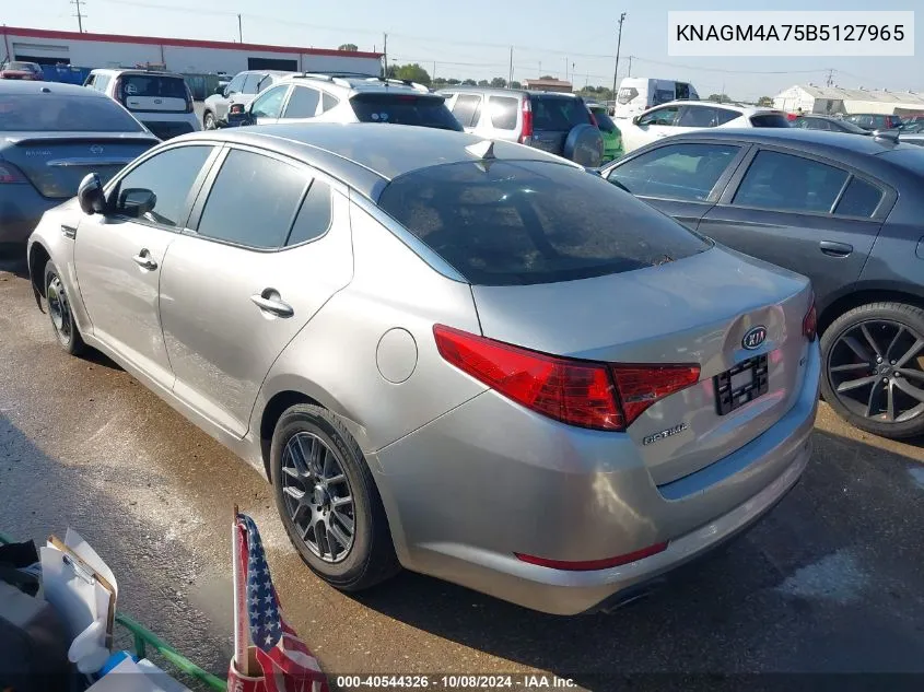 2011 Kia Optima Lx VIN: KNAGM4A75B5127965 Lot: 40544326