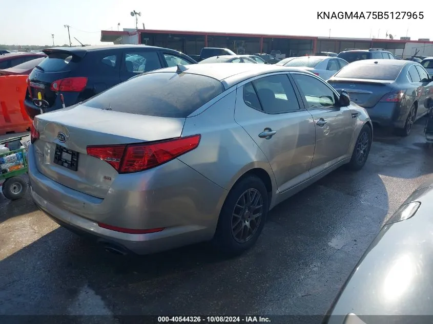 2011 Kia Optima Lx VIN: KNAGM4A75B5127965 Lot: 40544326