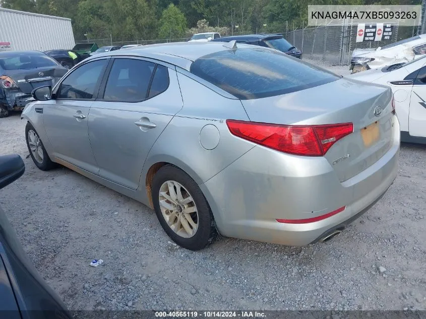 2011 Kia Optima Lx VIN: KNAGM4A7XB5093263 Lot: 40565119