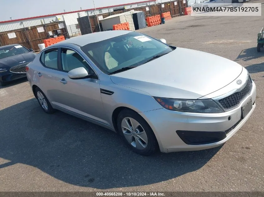 KNAGM4A77B5192705 2011 Kia Optima Lx