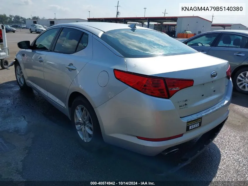 2011 Kia Optima Lx VIN: KNAGM4A79B5140380 Lot: 40574942