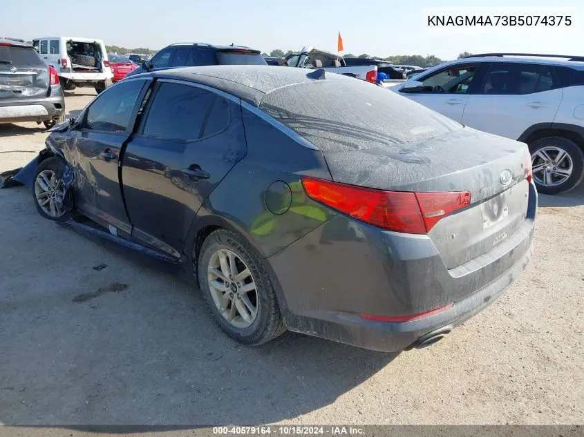 2011 Kia Optima Lx VIN: KNAGM4A73B5074375 Lot: 40579164