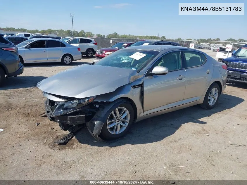 2011 Kia Optima Lx VIN: KNAGM4A78B5131783 Lot: 40639444