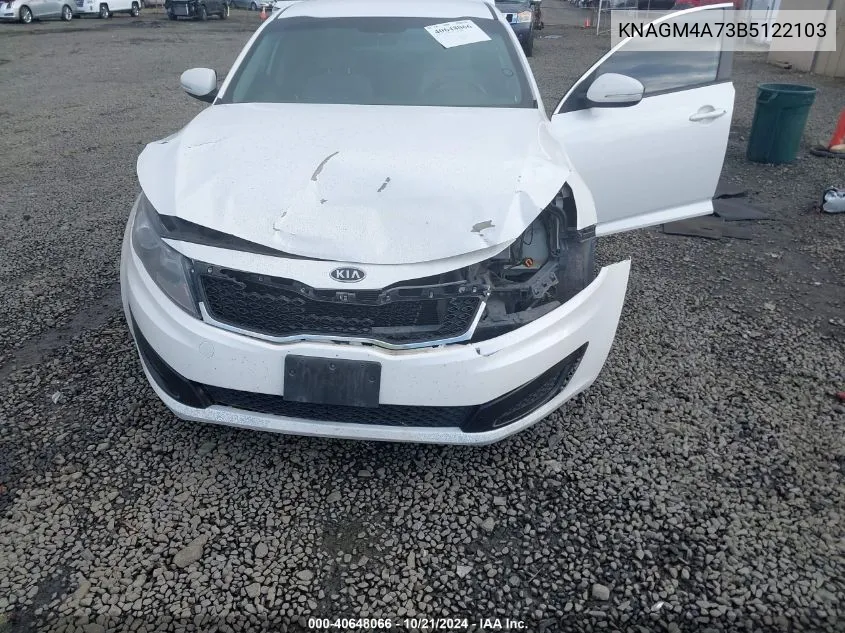 2011 Kia Optima Lx VIN: KNAGM4A73B5122103 Lot: 40648066