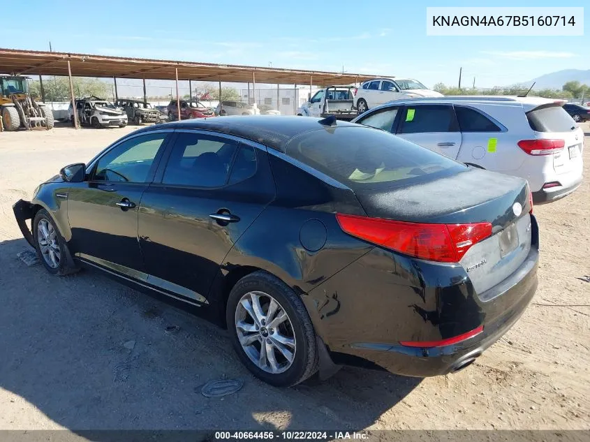 KNAGN4A67B5160714 2011 Kia Optima Ex Turbo