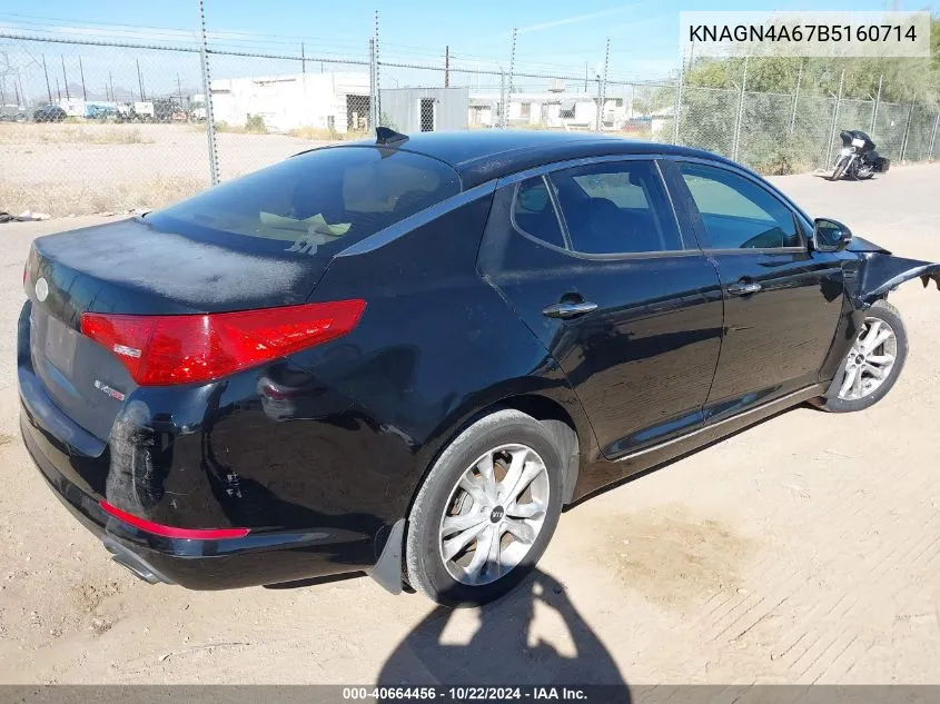 KNAGN4A67B5160714 2011 Kia Optima Ex Turbo