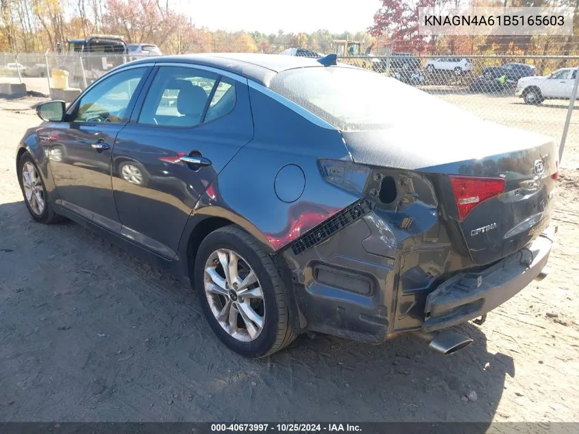 2011 Kia Optima Ex Turbo VIN: KNAGN4A61B5165603 Lot: 40673997