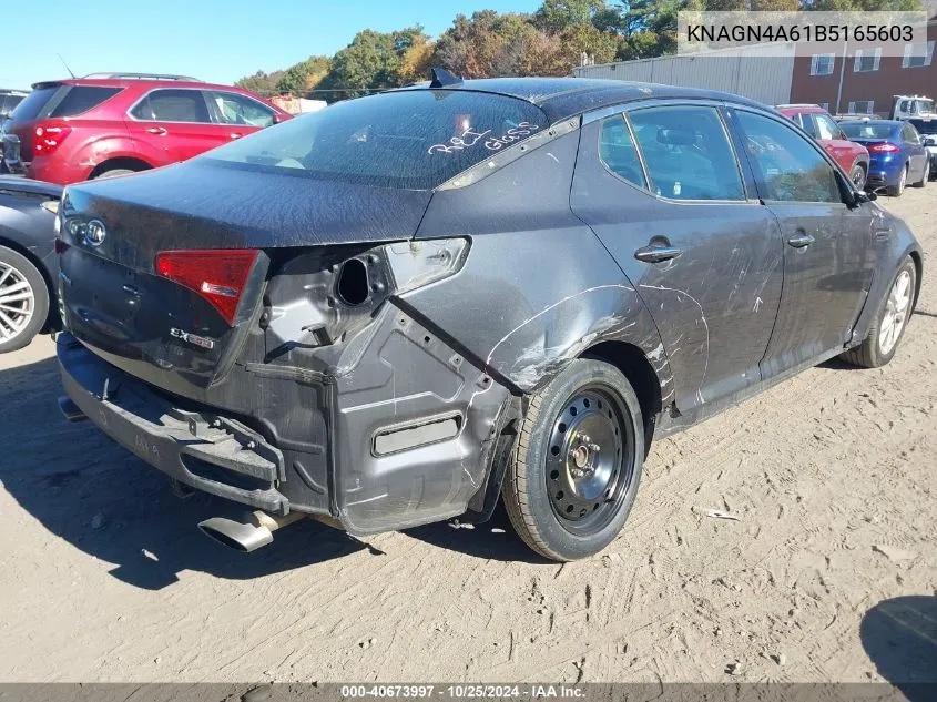 2011 Kia Optima Ex Turbo VIN: KNAGN4A61B5165603 Lot: 40673997