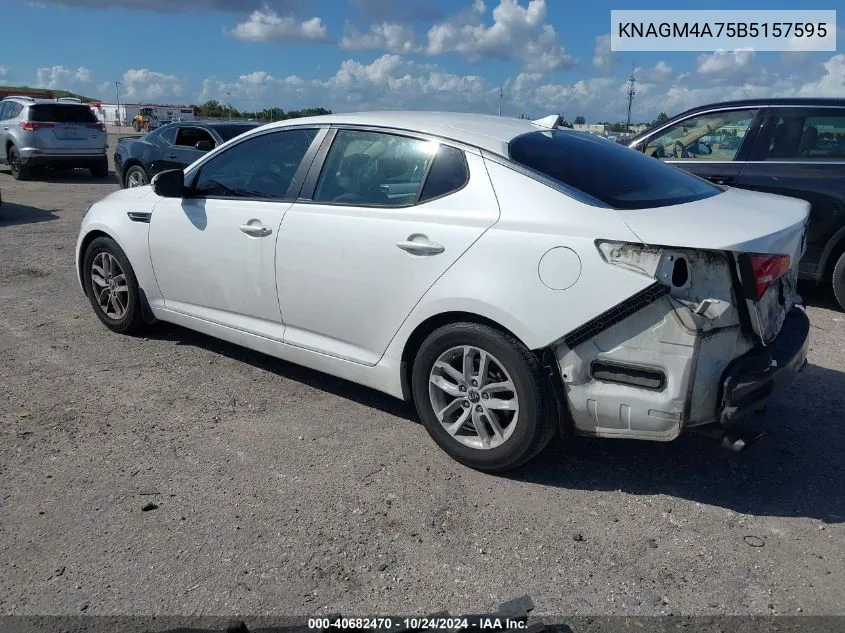 2011 Kia Optima Lx VIN: KNAGM4A75B5157595 Lot: 40682470