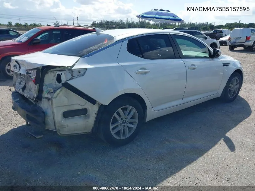 2011 Kia Optima Lx VIN: KNAGM4A75B5157595 Lot: 40682470