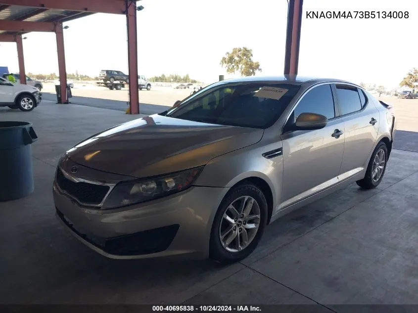 2011 Kia Optima Lx VIN: KNAGM4A73B5134008 Lot: 40695838