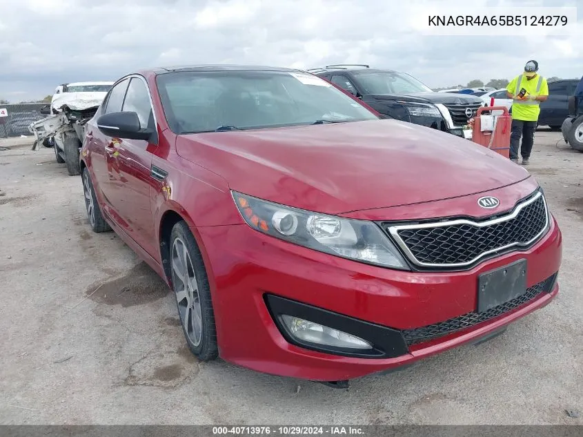 2011 Kia Optima Sx VIN: KNAGR4A65B5124279 Lot: 40713976