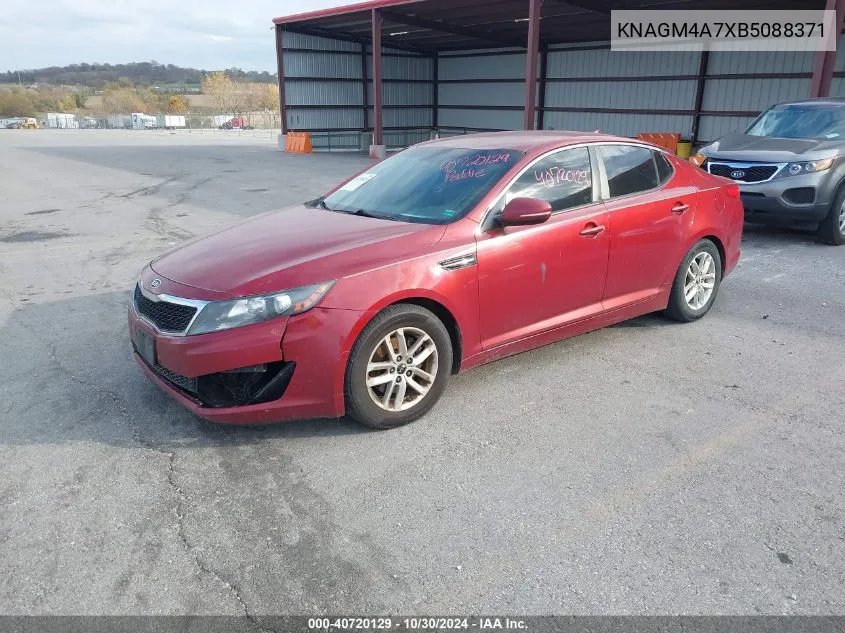 2011 Kia Optima Lx VIN: KNAGM4A7XB5088371 Lot: 40720129