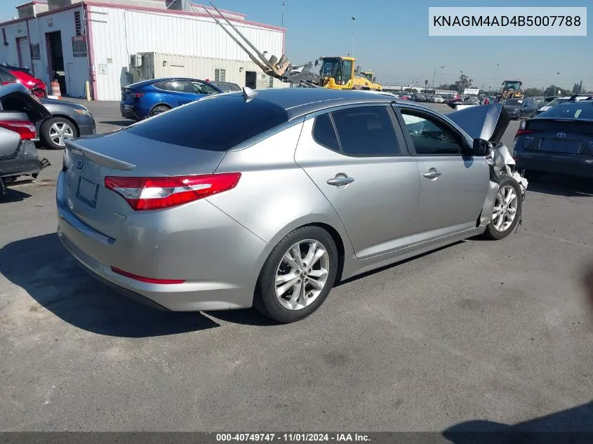 2011 Kia Optima Hybrid Ex VIN: KNAGM4AD4B5007788 Lot: 40749747