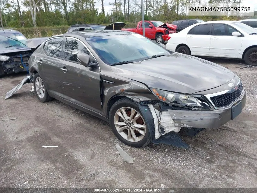 KNAGN4A75B5099758 2011 Kia Optima Ex