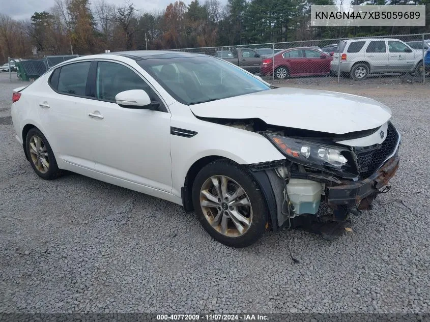 2011 Kia Optima Ex VIN: KNAGN4A7XB5059689 Lot: 40772009