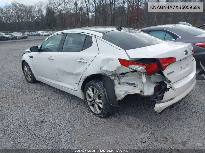 2011 Kia Optima Ex VIN: KNAGN4A7XB5059689 Lot: 40772009