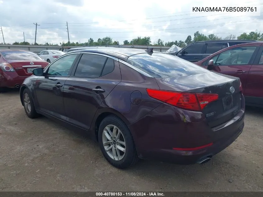 KNAGM4A76B5089761 2011 Kia Optima Lx