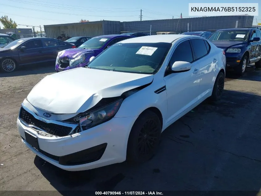 2011 Kia Optima Lx VIN: KNAGM4A76B5152325 Lot: 40790946