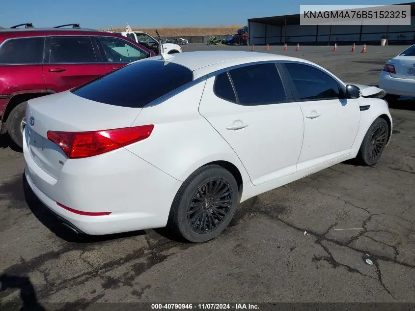 2011 Kia Optima Lx VIN: KNAGM4A76B5152325 Lot: 40790946