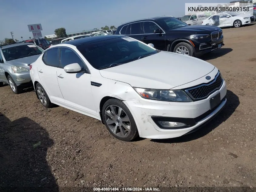 2011 Kia Optima Sx VIN: KNAGR4A63B5089158 Lot: 40801494