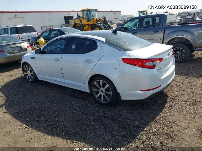 2011 Kia Optima Sx VIN: KNAGR4A63B5089158 Lot: 40801494