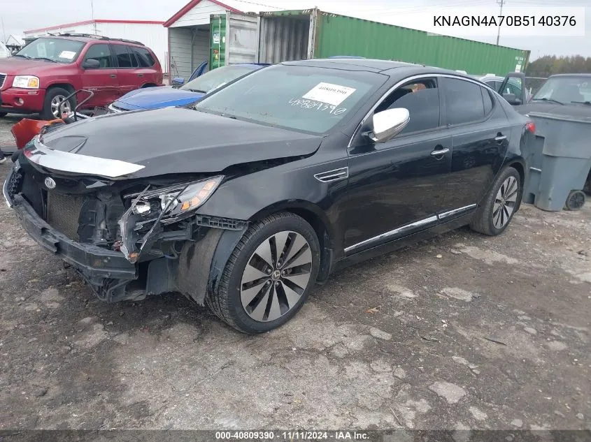 2011 Kia Optima Ex VIN: KNAGN4A70B5140376 Lot: 40809390