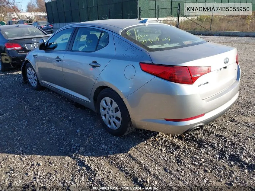 2011 Kia Optima Lx VIN: KNAGM4A74B5055950 Lot: 40814016