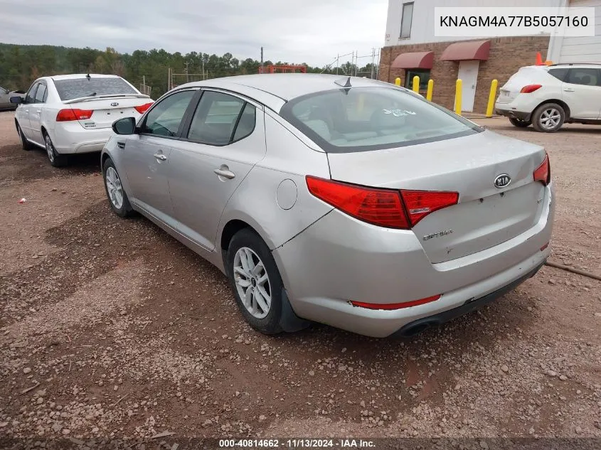 2011 Kia Optima Lx VIN: KNAGM4A77B5057160 Lot: 40814662