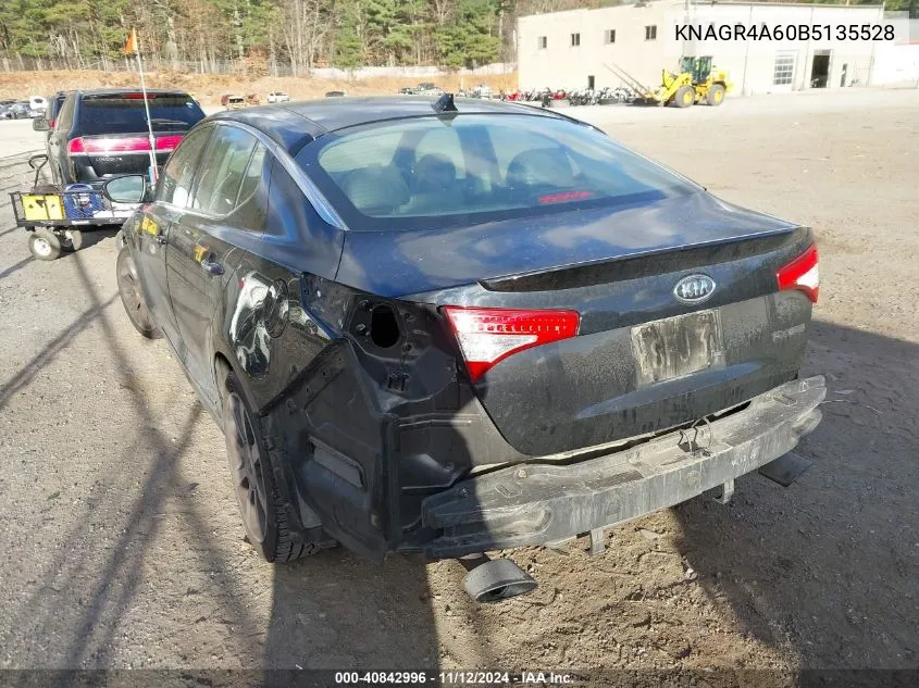 2011 Kia Optima Sx VIN: KNAGR4A60B5135528 Lot: 40842996