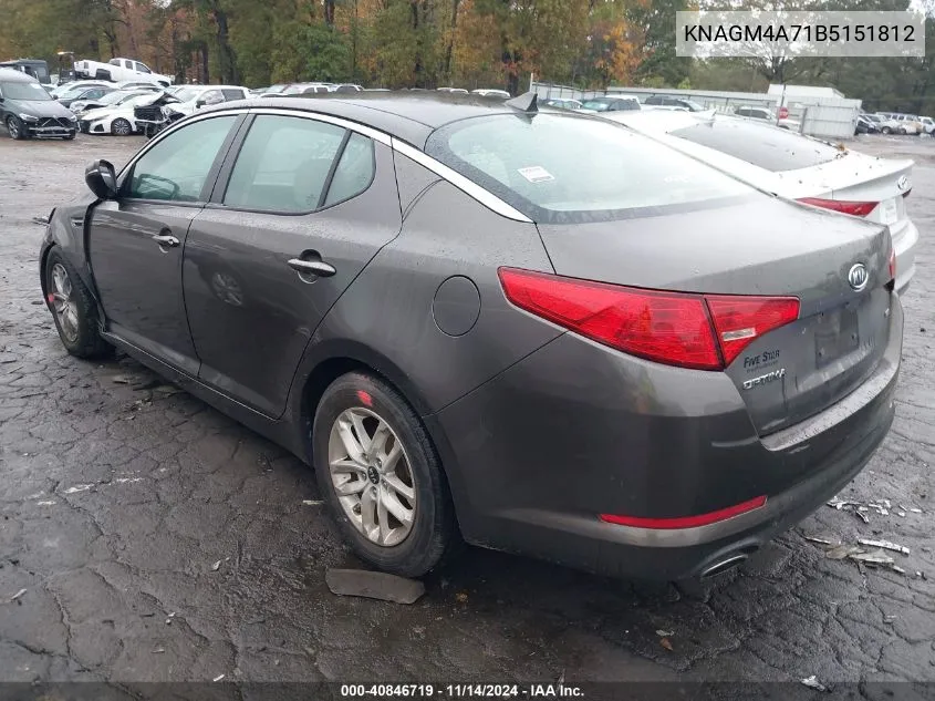 KNAGM4A71B5151812 2011 Kia Optima Lx