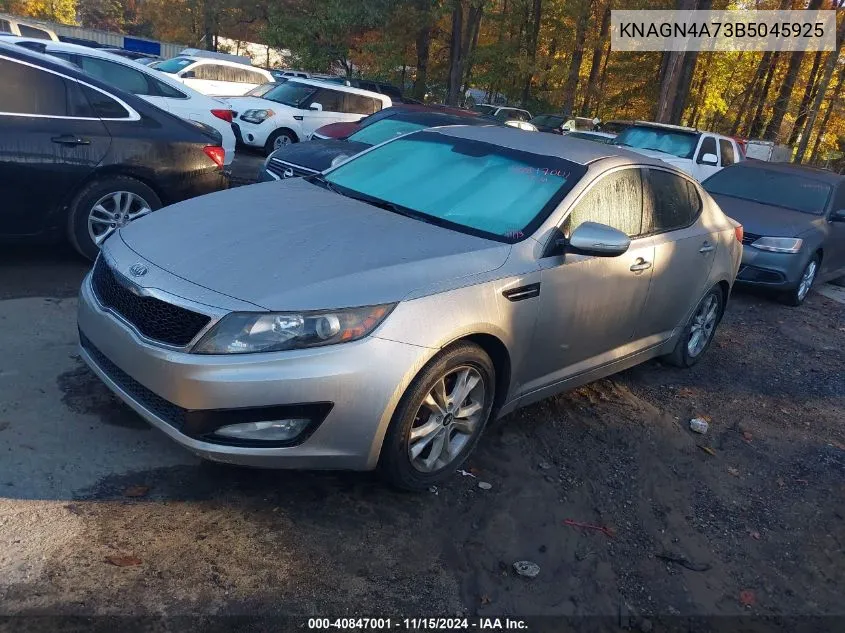 2011 Kia Optima Ex VIN: KNAGN4A73B5045925 Lot: 40847001