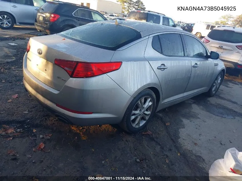 2011 Kia Optima Ex VIN: KNAGN4A73B5045925 Lot: 40847001