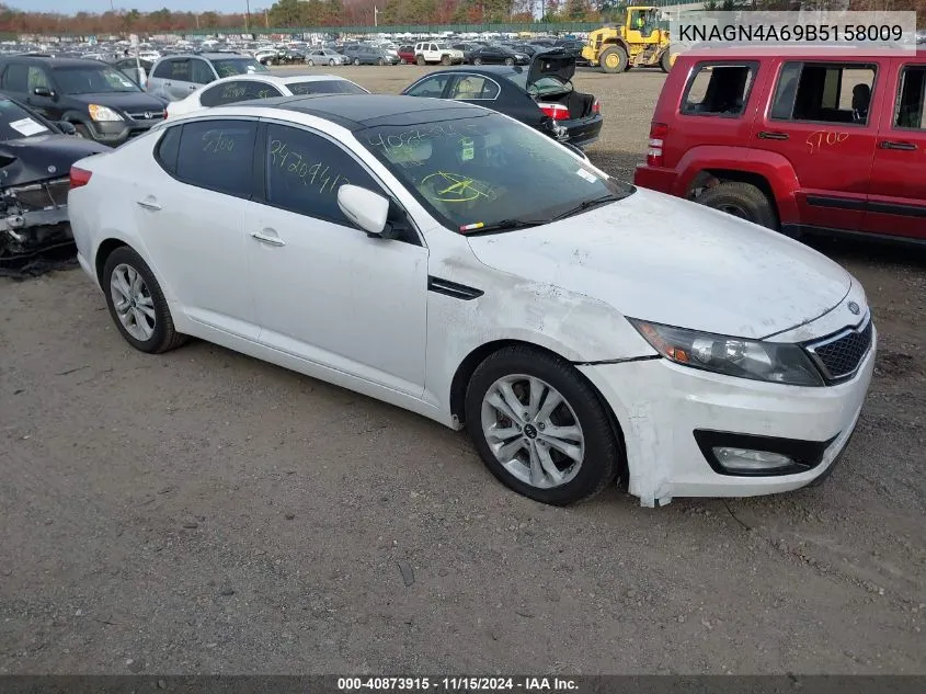 2011 Kia Optima Ex Turbo VIN: KNAGN4A69B5158009 Lot: 40873915