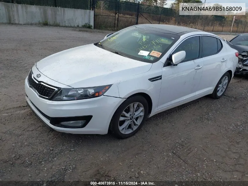 2011 Kia Optima Ex Turbo VIN: KNAGN4A69B5158009 Lot: 40873915