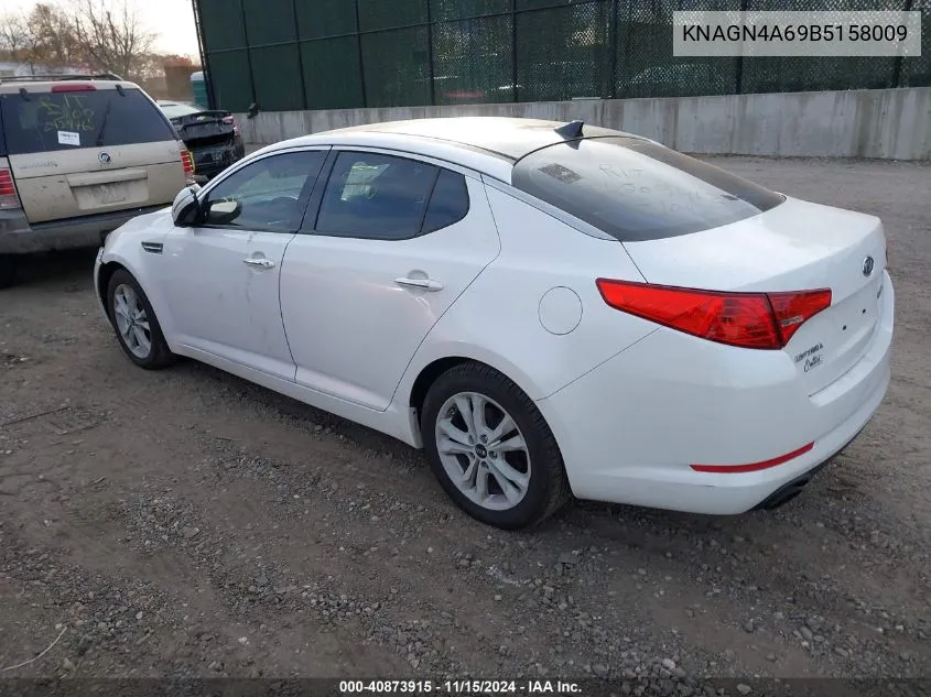 2011 Kia Optima Ex Turbo VIN: KNAGN4A69B5158009 Lot: 40873915