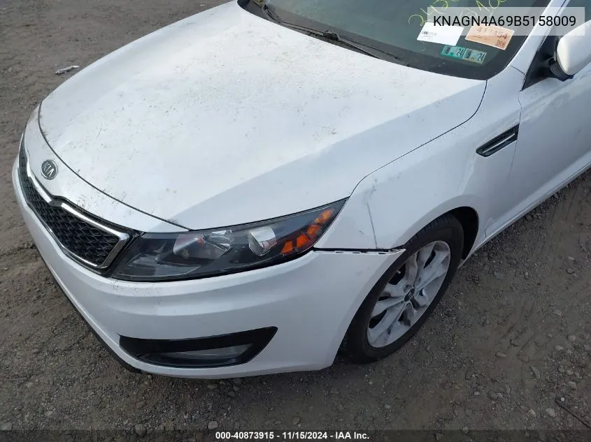 2011 Kia Optima Ex Turbo VIN: KNAGN4A69B5158009 Lot: 40873915